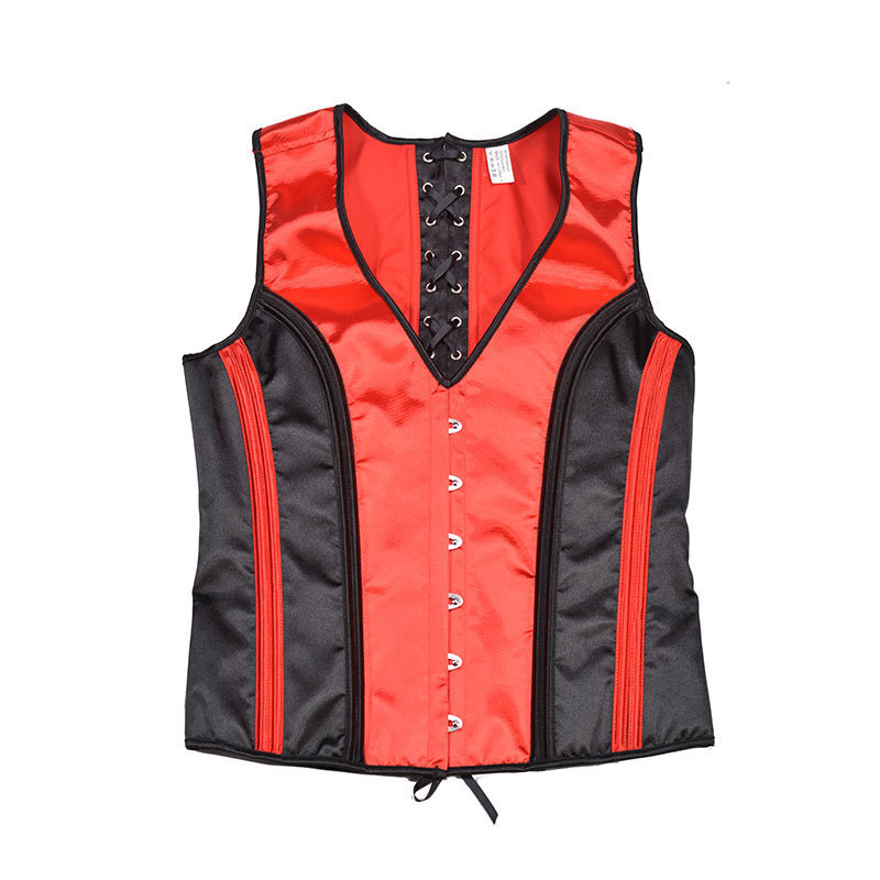 Male Blue Corset Body Shaping Vest Slimm Body Tight Tops Costume