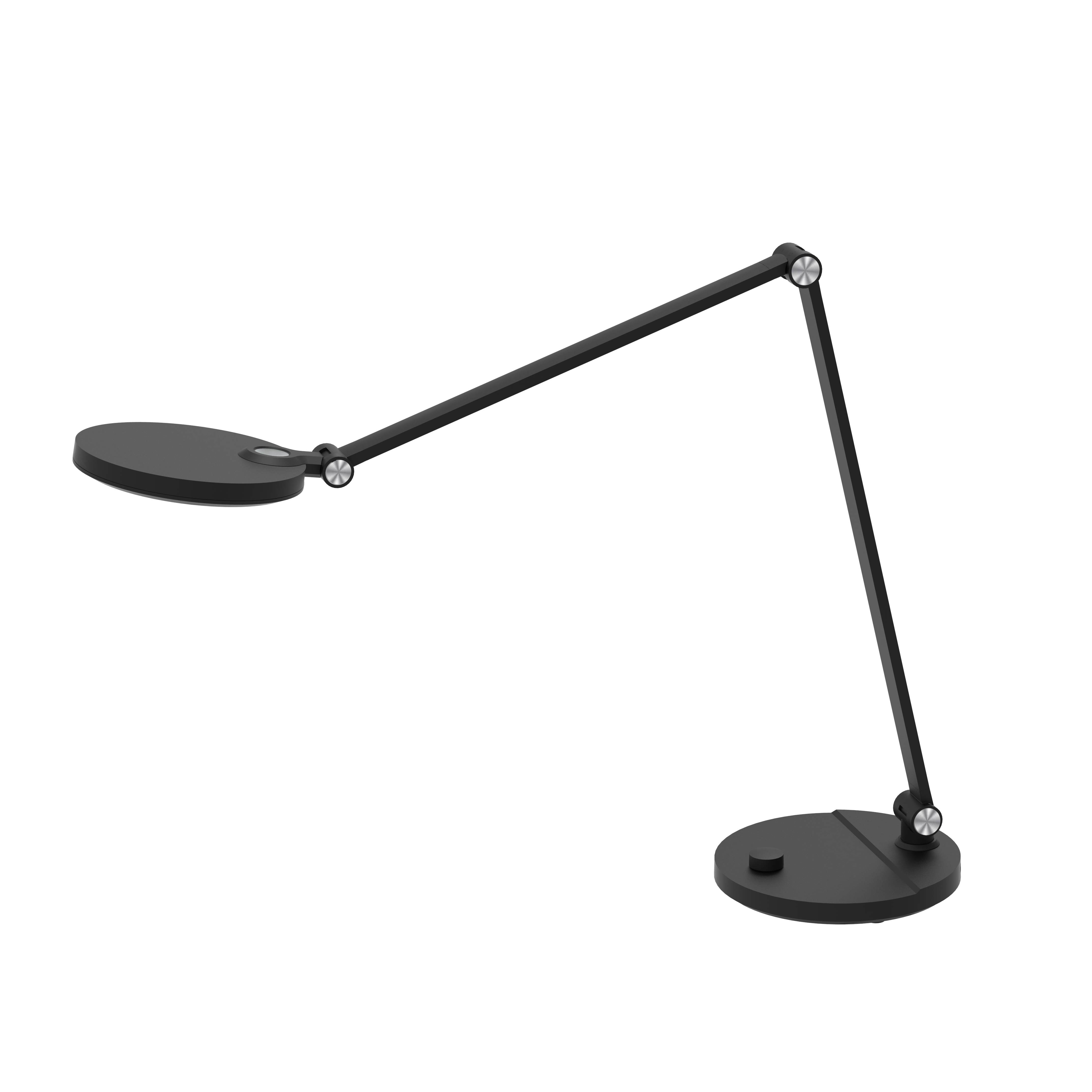 Press & Rotate Control Stepless Dimming Portable Table Lamp Swing Long Arm Easy to Store Folding LED Desk Lamp