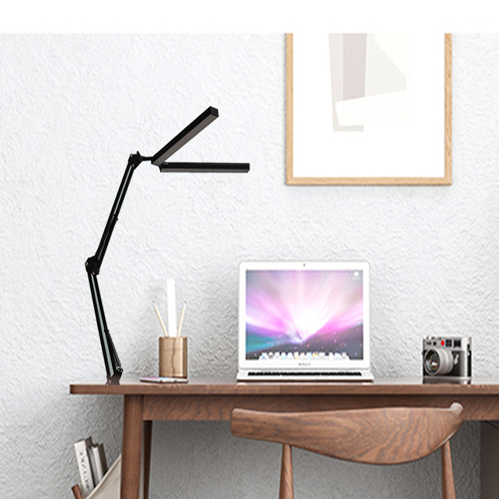 Black Foldable Led Desk Lamp Adjustable Eye-Caring Reading Light Nordic Table Lamp