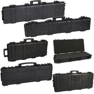 waterproof shockproof plastic compact padded gun case