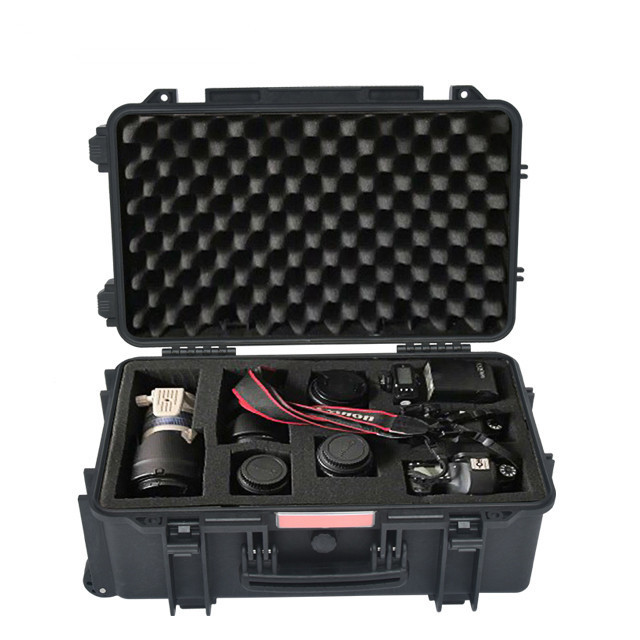 outdoor waterproof plastic hard carrying case with foam forpackout,sony- NP-F Battery FE lens FS5 FS7 FX6 PMW-300 lens camera