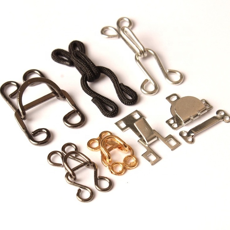 New Arrival  Metal Hook And Eye In Silver Color Eco Friendly Trousers Hook And Eye hook and Bar Closure For Pants/Coats