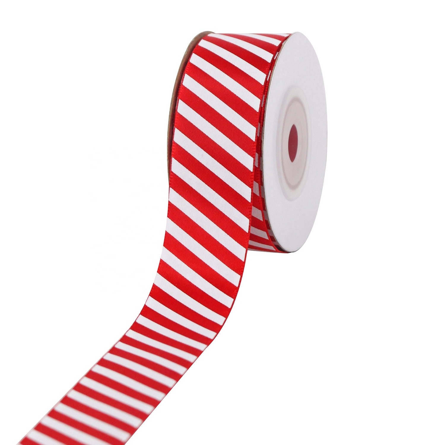 New Arrival Custom Printed Christmas Satin Ribbon Tape 1.6cm/ 2.5cm Grosgrain Print Ribbon With Logo