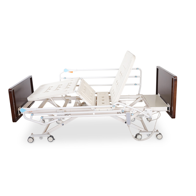 5 Function Wood Home Care Bed The Disabled Electric Nursing Bed For Elderly Medical Hospital Bed