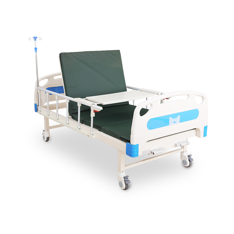 On Sale Hospital Furniture Clinic Patient Bed 2 Function Manual Steel Frame Healthcare Nursing Medical Care Bed