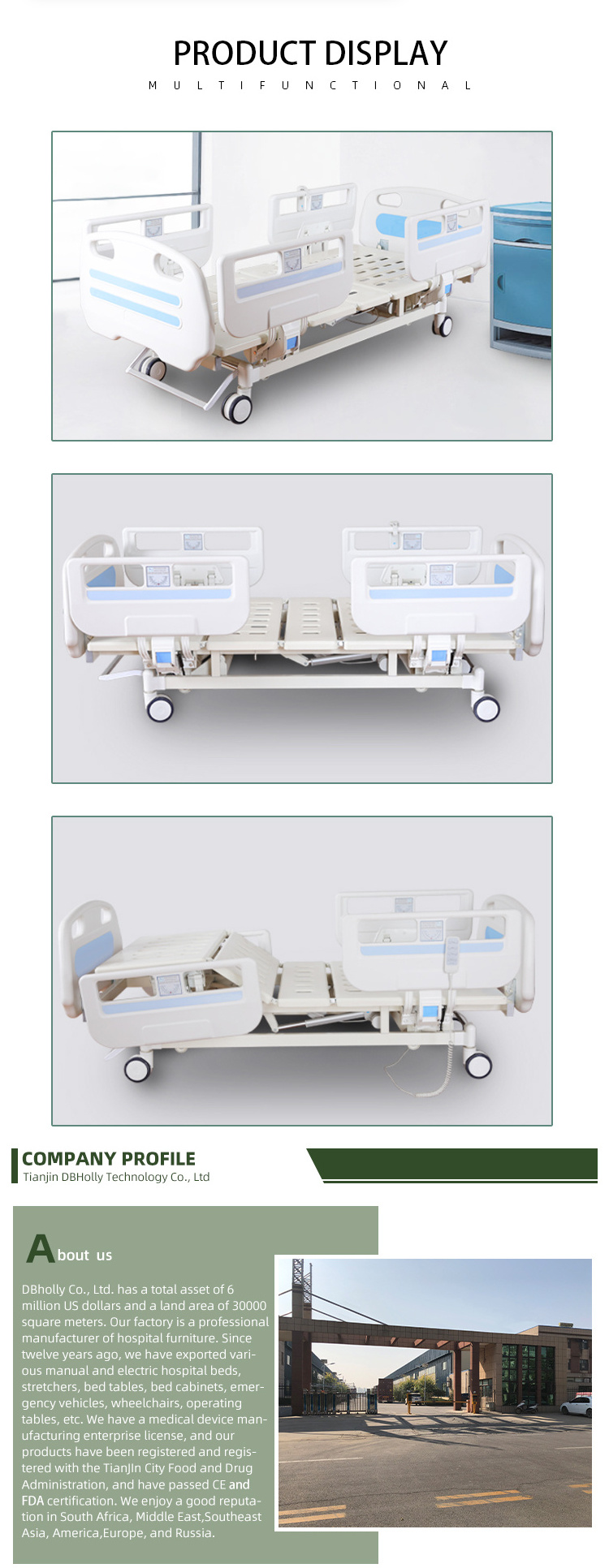 5 Function Wood Home Care Bed The Disabled Electric Nursing Bed For Elderly Medical Hospital Bed