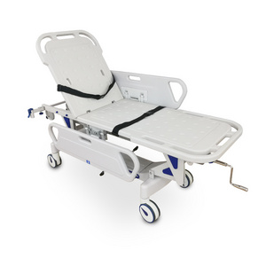 High End Hospital Electronic Transport Gurney Emergency Hospital Patient Emergency Transfer Stretcher Bed