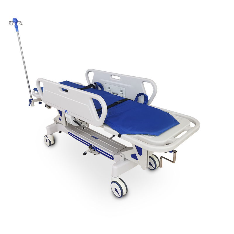 High End Hospital Electronic Transport Gurney Emergency Hospital Patient Emergency Transfer Stretcher Bed