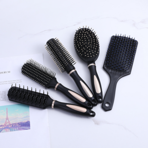 Detangle & Smooth Black Cushion Hair Brush