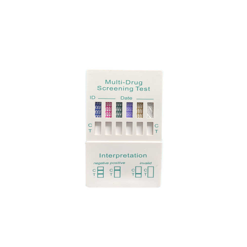 DEEPBLUE Medical Supplies Muilt-Drug Screening Test 7 In 1THC/MOP/MET/BZO/AMP/COC/SOMA Rapid Test Kits With CE Approval