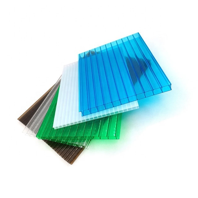 Greenhouse Roofing Material Polycarbonate Hollow Panels Transparent PC Impact Resistant Roofs