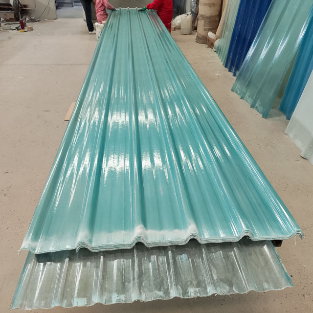 Heat Resistant FRP Roofing Sheet 0.8-3mm Thickness Fiberglass Translucent Corrugated Roof Panels