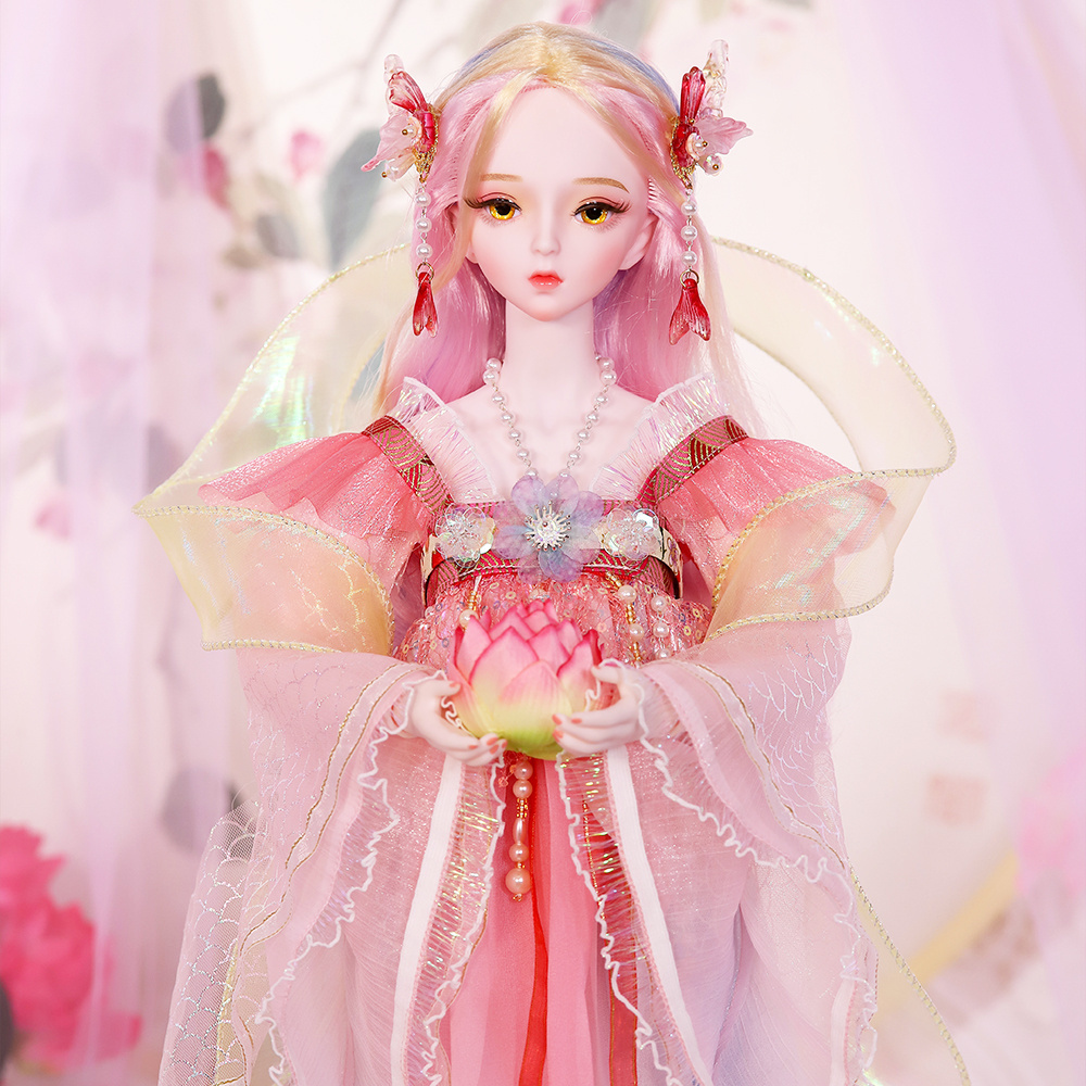 Dream fairy chucky 60cm 13 cloth angel doll set for girls bjd dolls