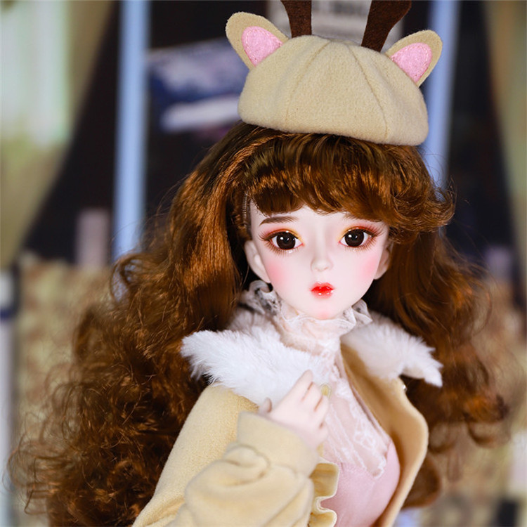 Movable Jointed Dolls Toys 3D Big Eyes Long Hair Bjd Makeup Doll Fashion Birthday Gift Dolls For Girls Birthday Gift