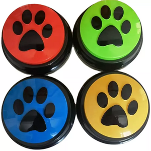 Custom Wholesale Press Sound Bell Dog Buzzer Recordable Dog Training Talking Buttons For Communication