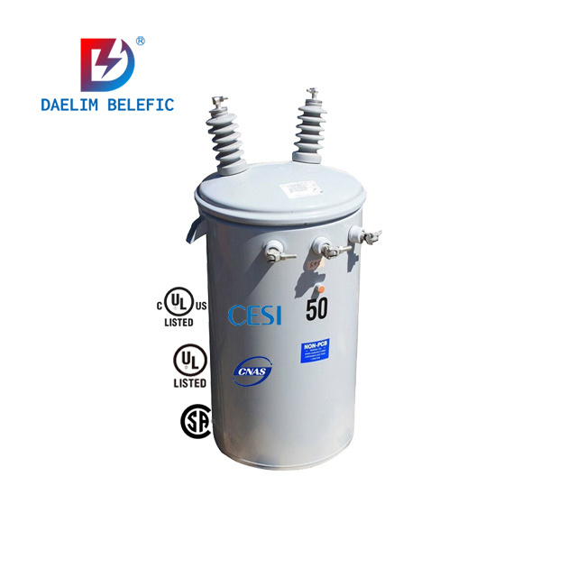 CSA electric single phase 60hz pole mounted transformer manufacturer 15 kva 25KVA 50kva 75kva 20KV 13200V 7620V to 240V