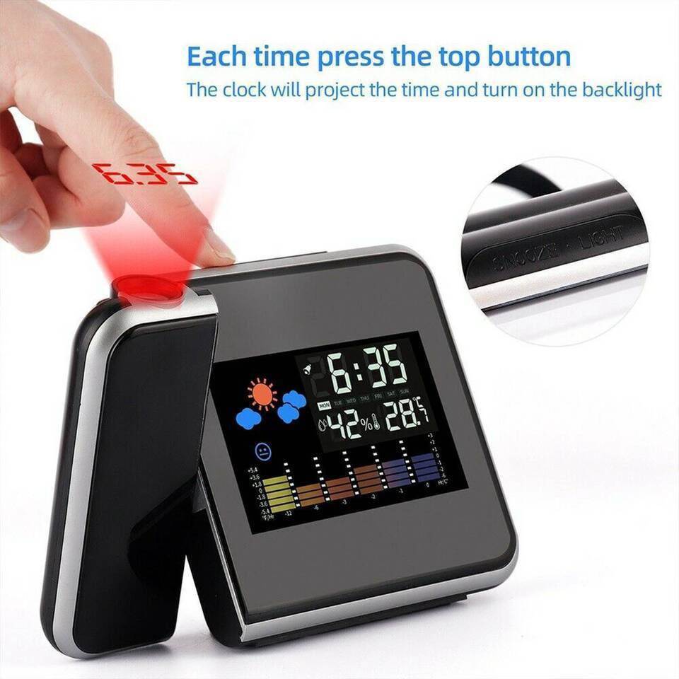 projection digital clock digital alarm clock with ceiling lcd projection redled projector alarm clock