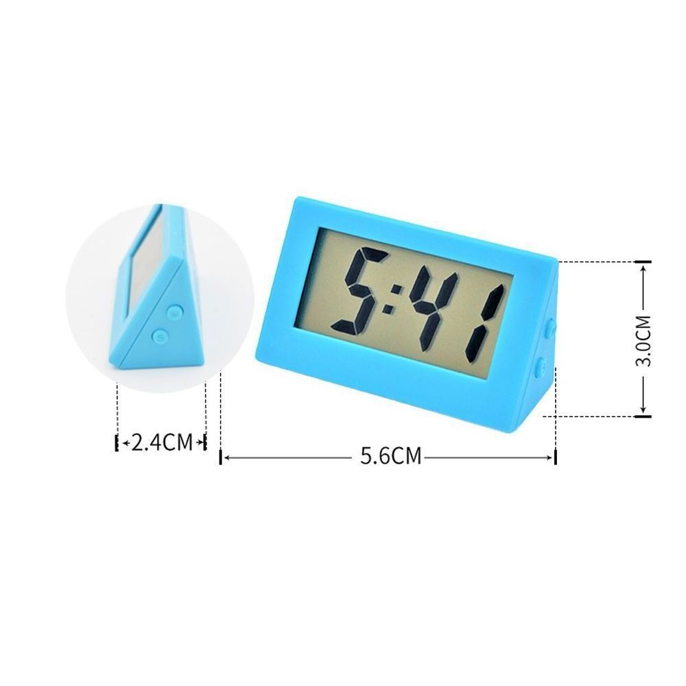 Mini Lcd Digital Clock Bedroom Small Electronic Watch Portable Table Student Exam Mute Desktop Clock