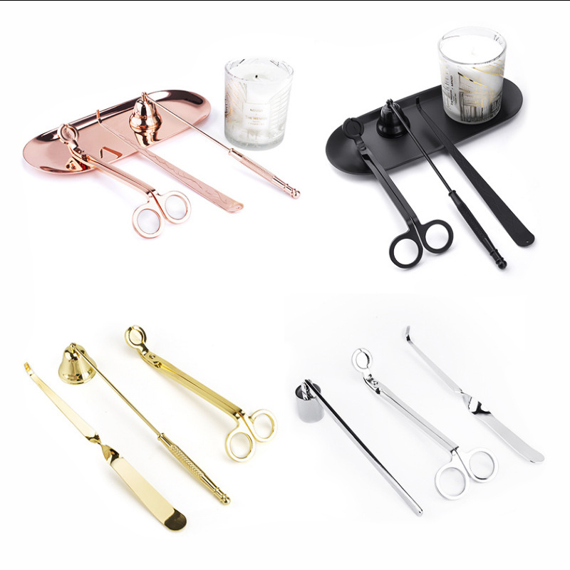 Wholesale candle accessories black wick trimmer with logo Wholesale Candle wick Trimmer Wick Scissors