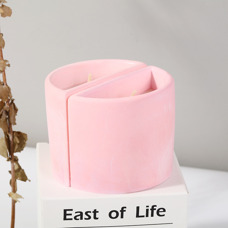 Custom Romantic Gypsum Soy Wax Home Decoration Candle Gift Box Flameless Citta Scented Candles for the Wedding Decoration