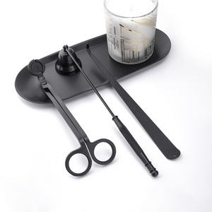 Wholesale candle accessories black wick trimmer with logo Wholesale Candle wick Trimmer Wick Scissors