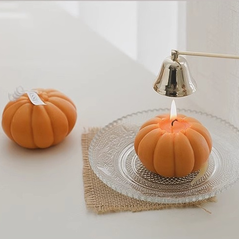 halloween pumpkin shape handmade soy wax scented candles pumpkin scented candle scented candle