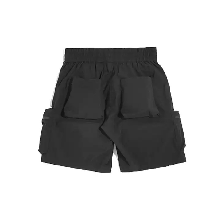 Decheng Oem Custom Clothes Men Lightweight Shorts Workout Multi Pocket 2023 Summer Casual Cargo Black Shorts For Men