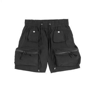 Decheng Oem Custom Clothes Men Lightweight Shorts Workout Multi Pocket 2023 Summer Casual Cargo Black Shorts For Men