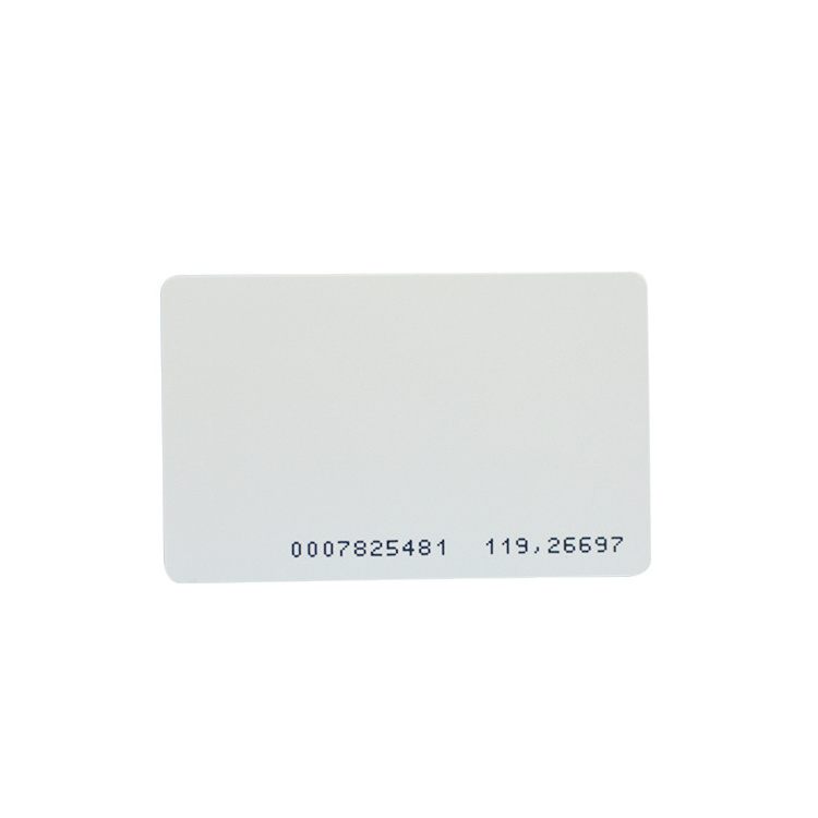 Low Cost Proximity 125khz Rfid Card Tk4100 Rfid Card with Number Printed TK4100 125khz RFID Blank Card EM4100 EM4200