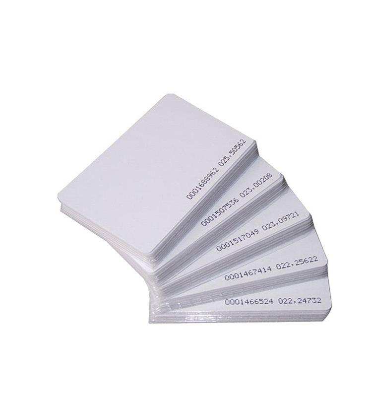 Low Cost Proximity 125khz Rfid Card Tk4100 Rfid Card with Number Printed TK4100 125khz RFID Blank Card EM4100 EM4200