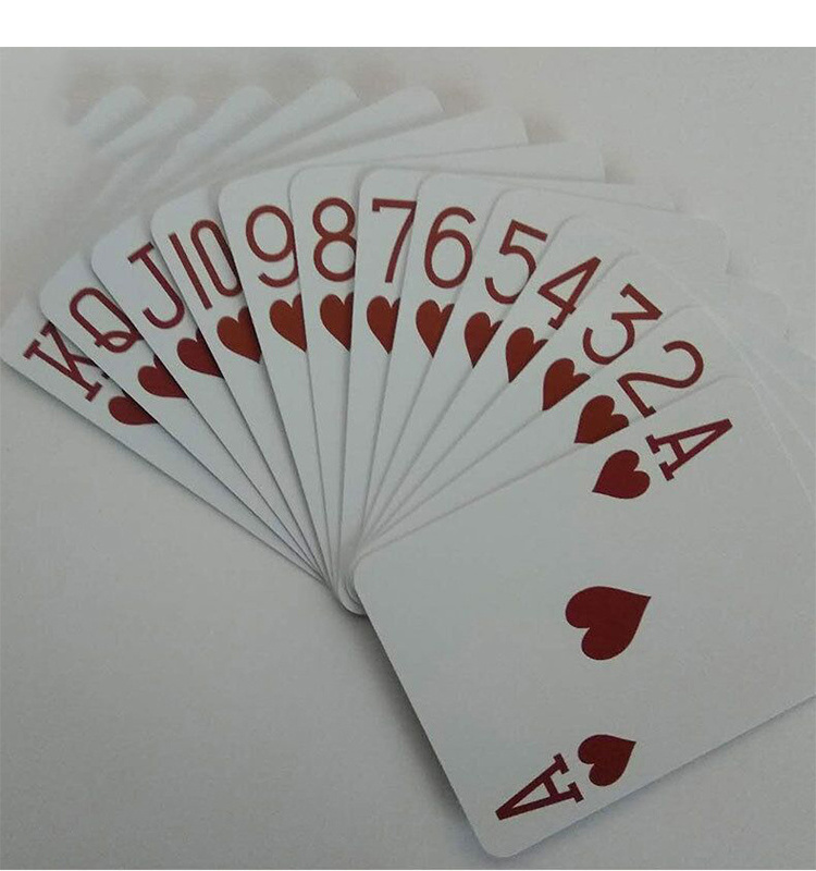 Customized printing ISO15693 1024bit Sli-X rfid playing poker cards for Casino