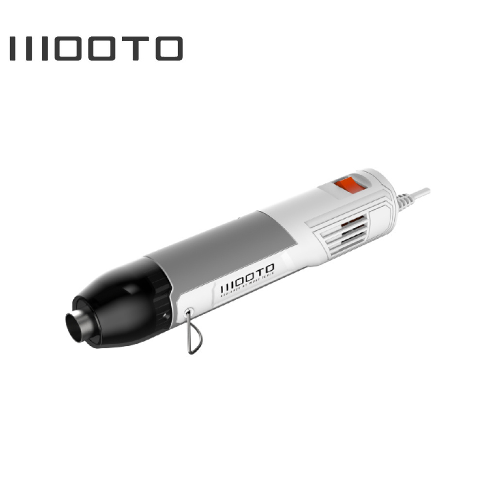 MOOTO 350W Mini Heat Gun Tool with Two Nozzles  Overload Protection for Craft Embossing Stripping Paint