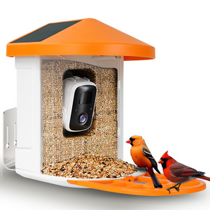 AI Intelligent Recognition Wild Birds Feeders for Outdoors App Control Smart Bird Watcher Bird Feeder with Camera