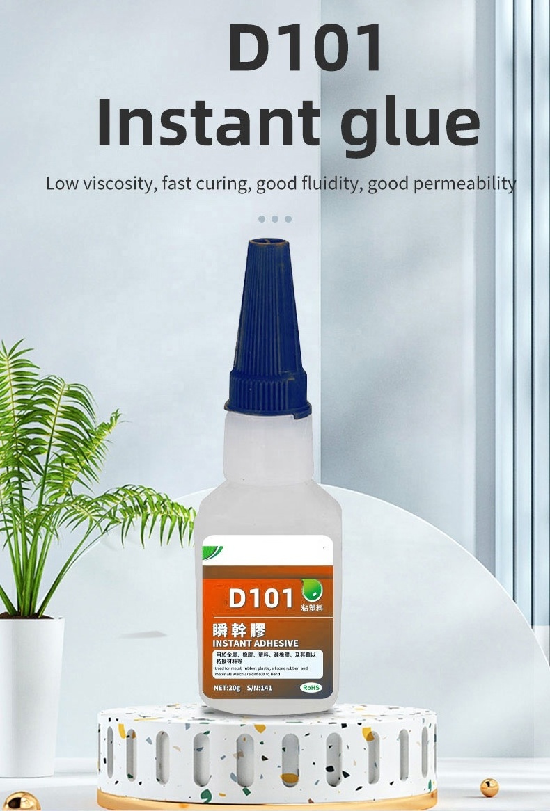 101 super adhesive glue Metal aluminum alloy strong odorless instant dry adhesive cyanoacrylate