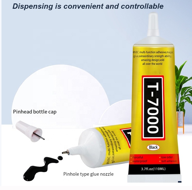 Adhesive B7000 Black Glue 50ml Clear Liquid Glue B7000 E8000 T7000 For Phone Screen Bonding Glass Frame Repair Black Glue