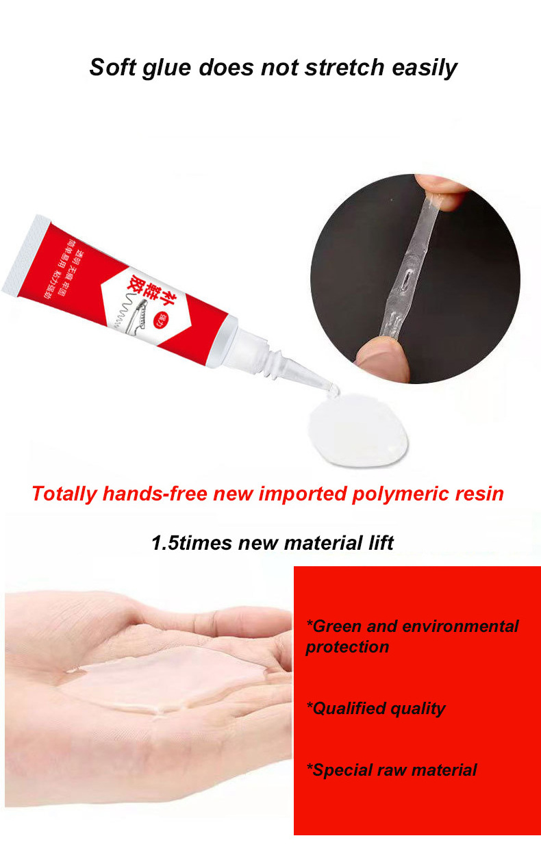 OEM Super Universal Strong Nail-Free Special Glue Crystal Clear Fast Drying Quick Cyanoacrylate Shoes Repair Adhesive