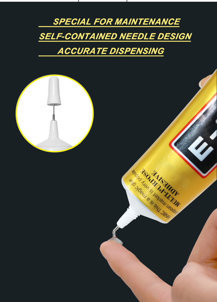 Epoxy Adhesive E8000 glue 50ml 110ml for crystal jewelry glass metal DIY acrylic phone screen repair from Daichen