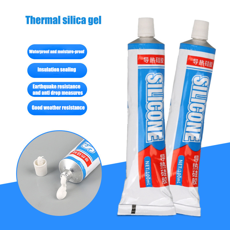 OEM RTV Red Silicone Liquid Epoxy Resin Color High Heat Thermal Conductive Silicone Glue Epoxy Adhesive Instant Rubber Super Glu