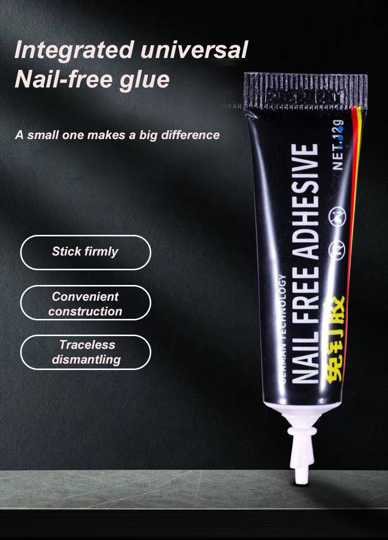 Best Seller Household Nail-free glue kitchen and bathroom super glue kitchen and bathroom pendant hole-free metal adhesive glass