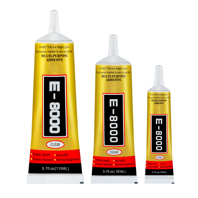 Epoxy Adhesive E8000 glue 50ml 110ml for crystal jewelry glass metal DIY acrylic phone screen repair from Daichen