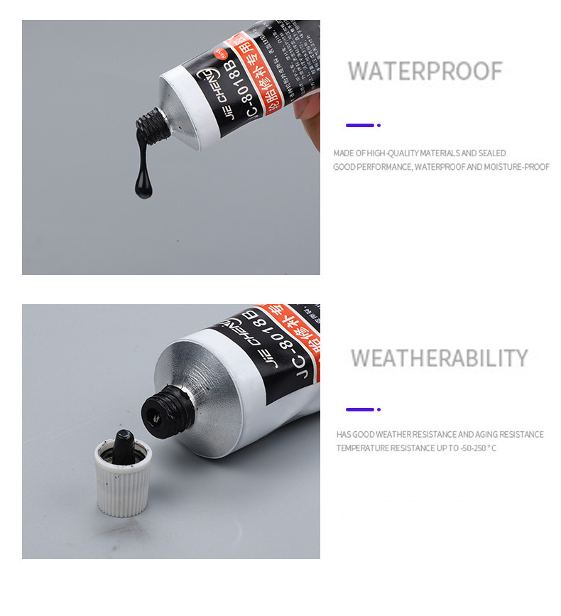 Tire Repair Metal Sticker Adhesive Epoxy Resin Fast Drying Black Clear Liquid Resin Glue For Tire  Acrylic Casting Adhesive