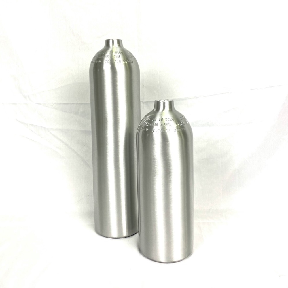 Hot sale co2 aquarium bottle empty cylinder 3L aquarium tank with G5/8 on/off valve