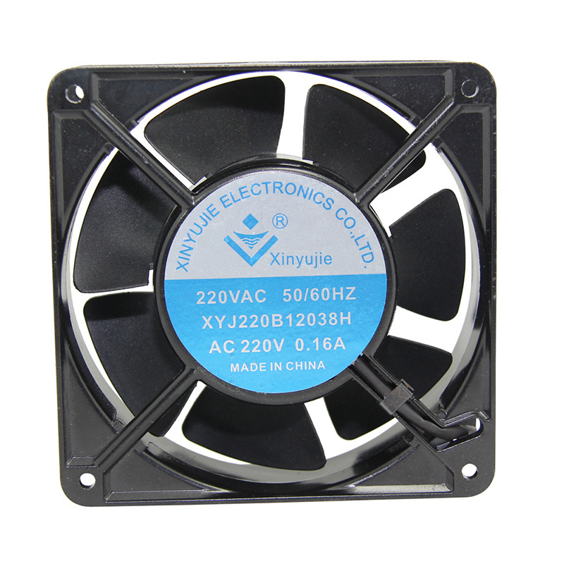 High CFM metal 110 volt 120v 240v ball bearing ac axial fan 120x120x38mm 12038 220v industrial ac cooling fan