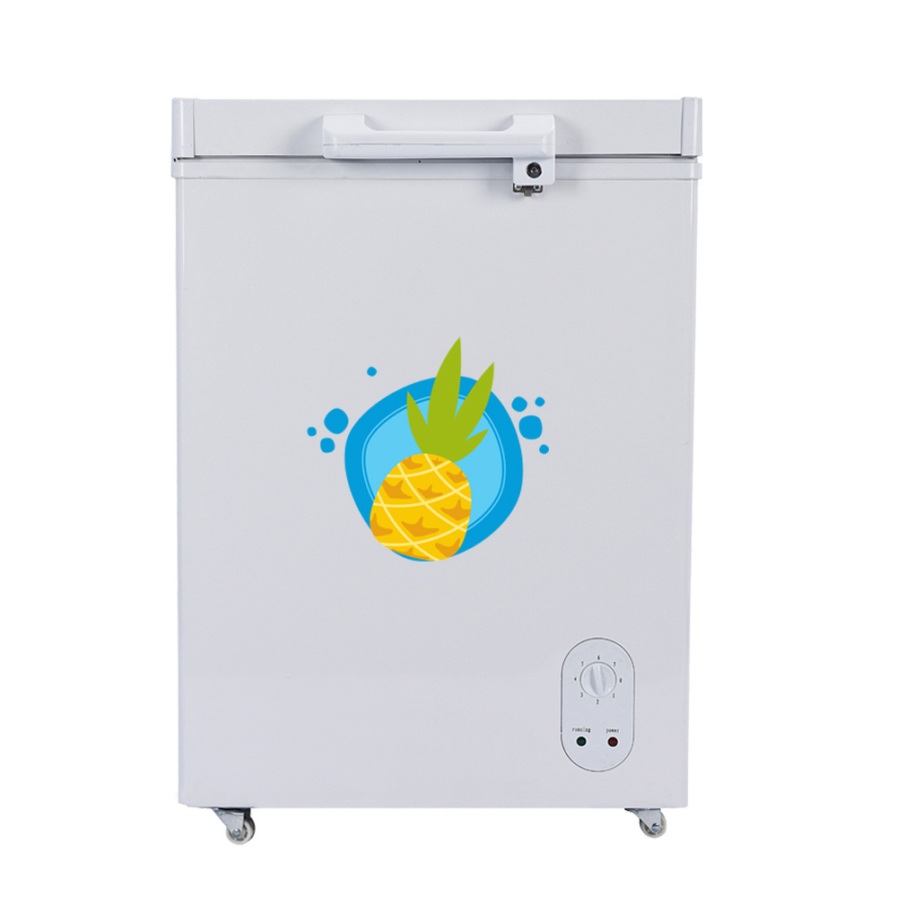 Table Mini Freezer Solar Powered Top Open Single Door with Lock & Key Chest Deep Freezer BD/BC-86