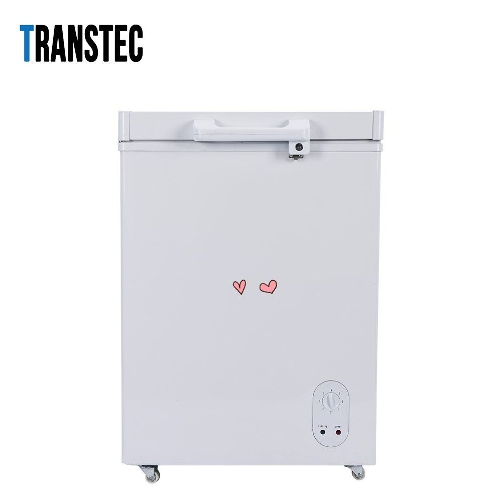 Table Mini Freezer Solar Powered Top Open Single Door with Lock & Key Chest Deep Freezer BD/BC-86