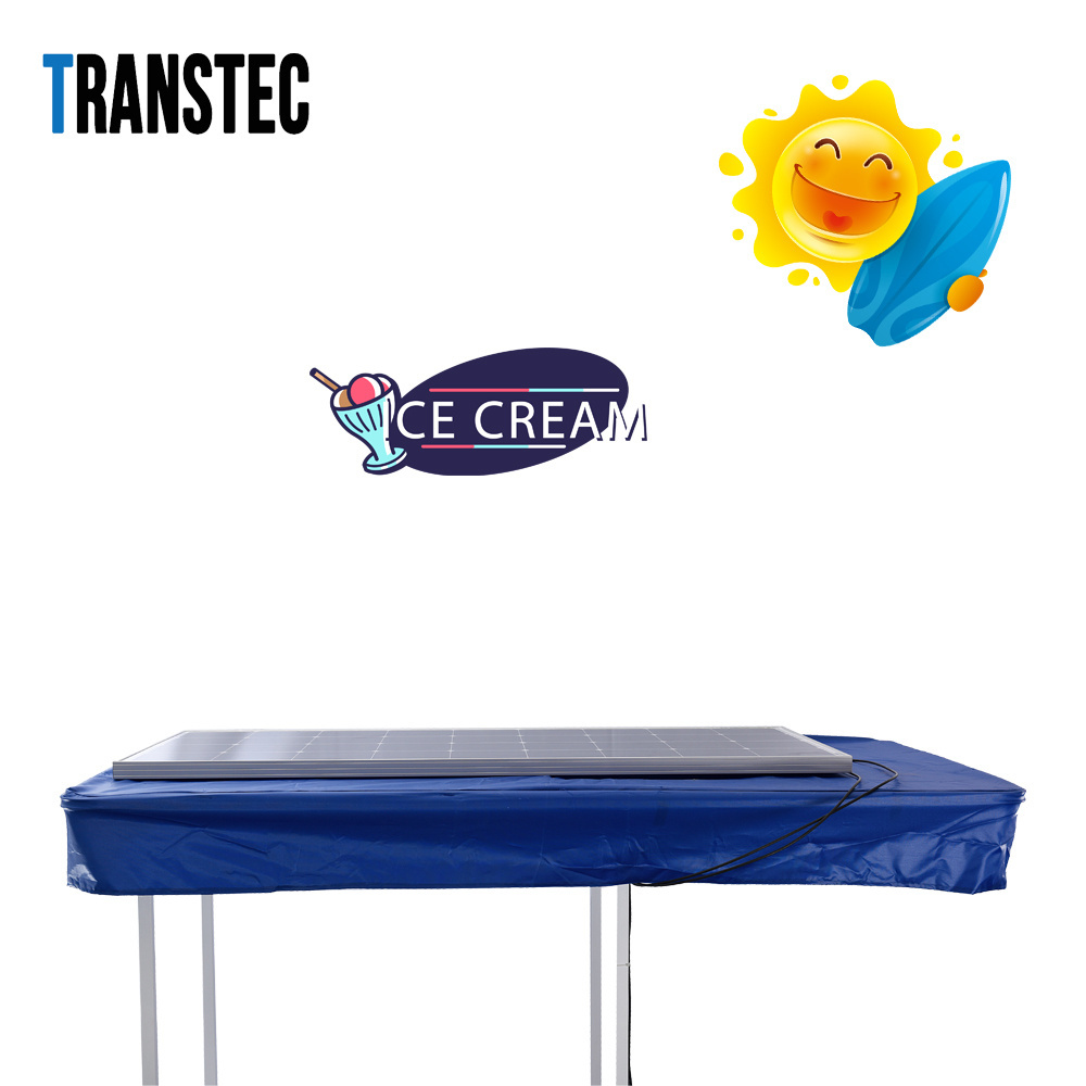 108L solar freezer Ice cream tricycle/trike/bicycle/cart with Solar/DC/battery powered Ice cream freezer