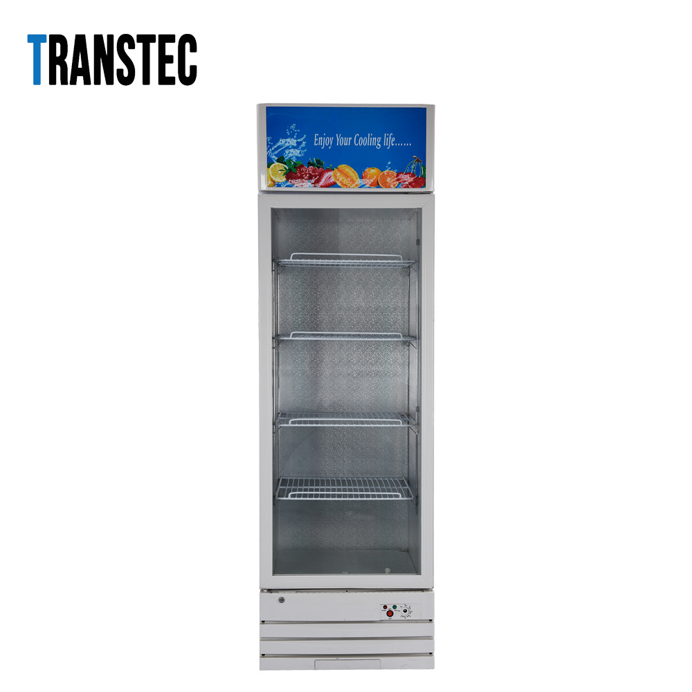 Cost effective Glass Door Cola beverage beer Pepsi display Fridge run on solar system 268 litres energy saving