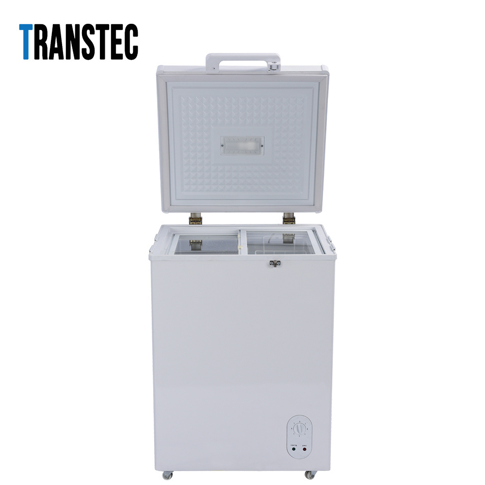 Commercial and Household Single Top Open Door DC 12 24V Deep Chest Freezer 66L