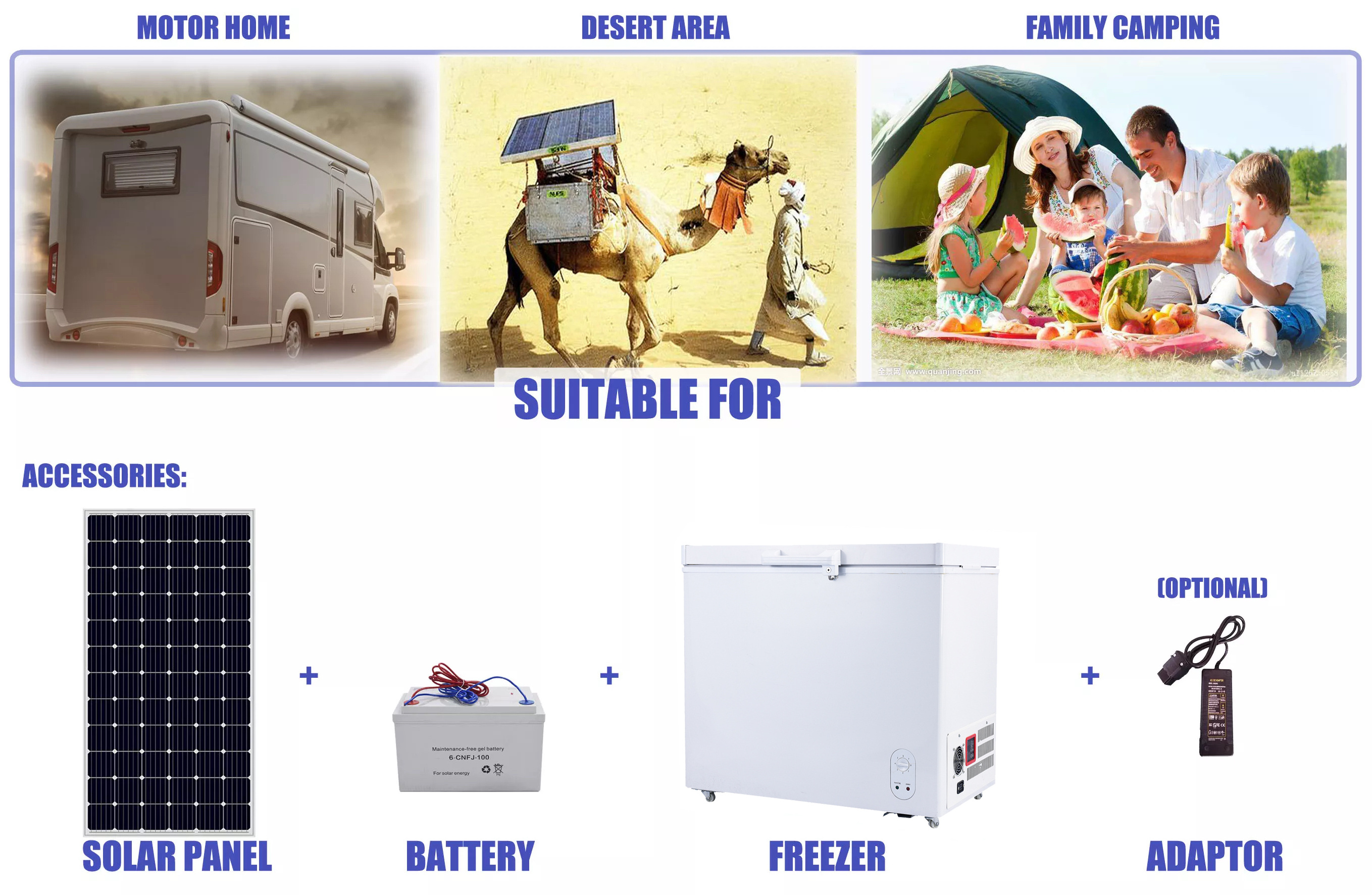 358 Liter solar deep chest freezer / fridge dc 24v solar refrigerator fridge solar freezer