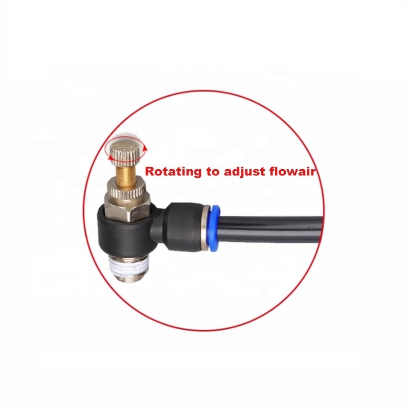 CHDLT Pneumatic SL8-02 smc air fitting SL series air brake brass push fittings metal air hose connector